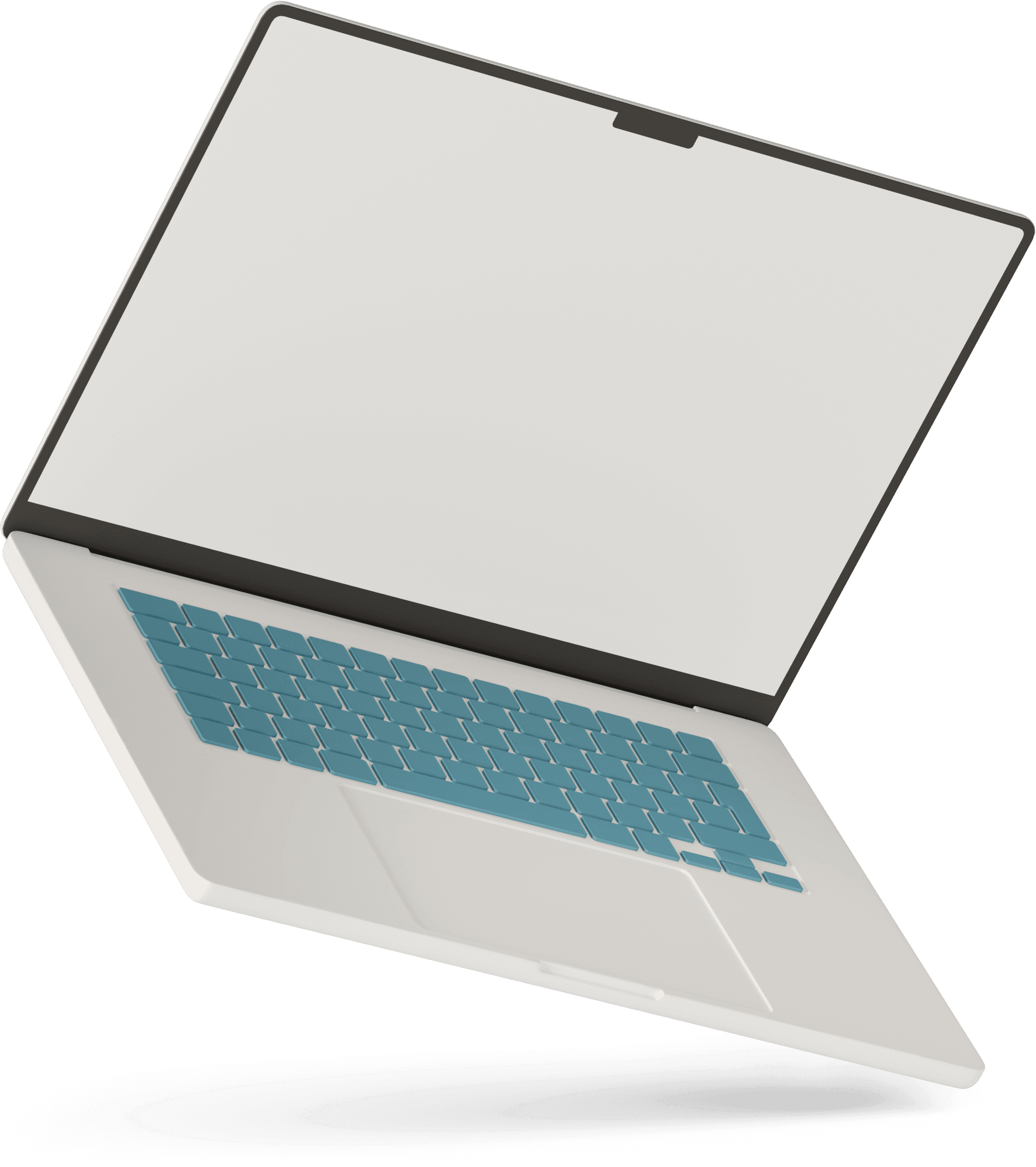 Laptop displaying AI development tools protected by Orthalon
